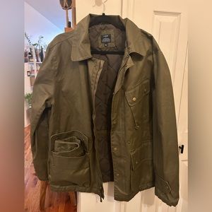 J. Crew waxed cotton men’s jacket pre owned size L